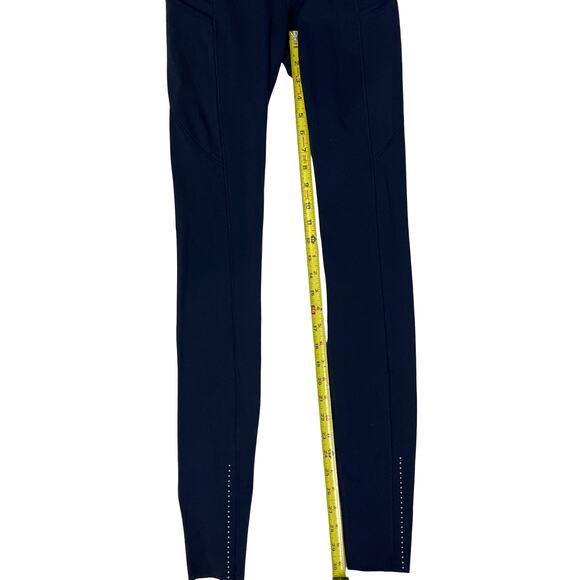 Lululemon Wunder Under Navy Full-Length Leggings Size 4 30” Inseam - Picture 3 of 8